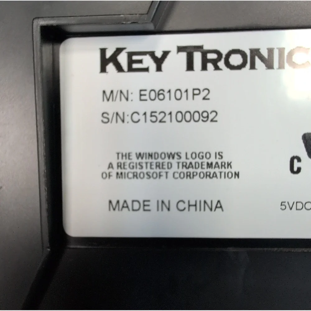 Lot Of 3 Vintage KeyTronic E06101P2 QWERTY Keyboard Typing Wired